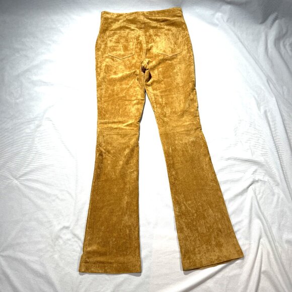 Blank NYC Sueded finish Pants 27 gold Boot Cut Stretch - Picture 2 of 9